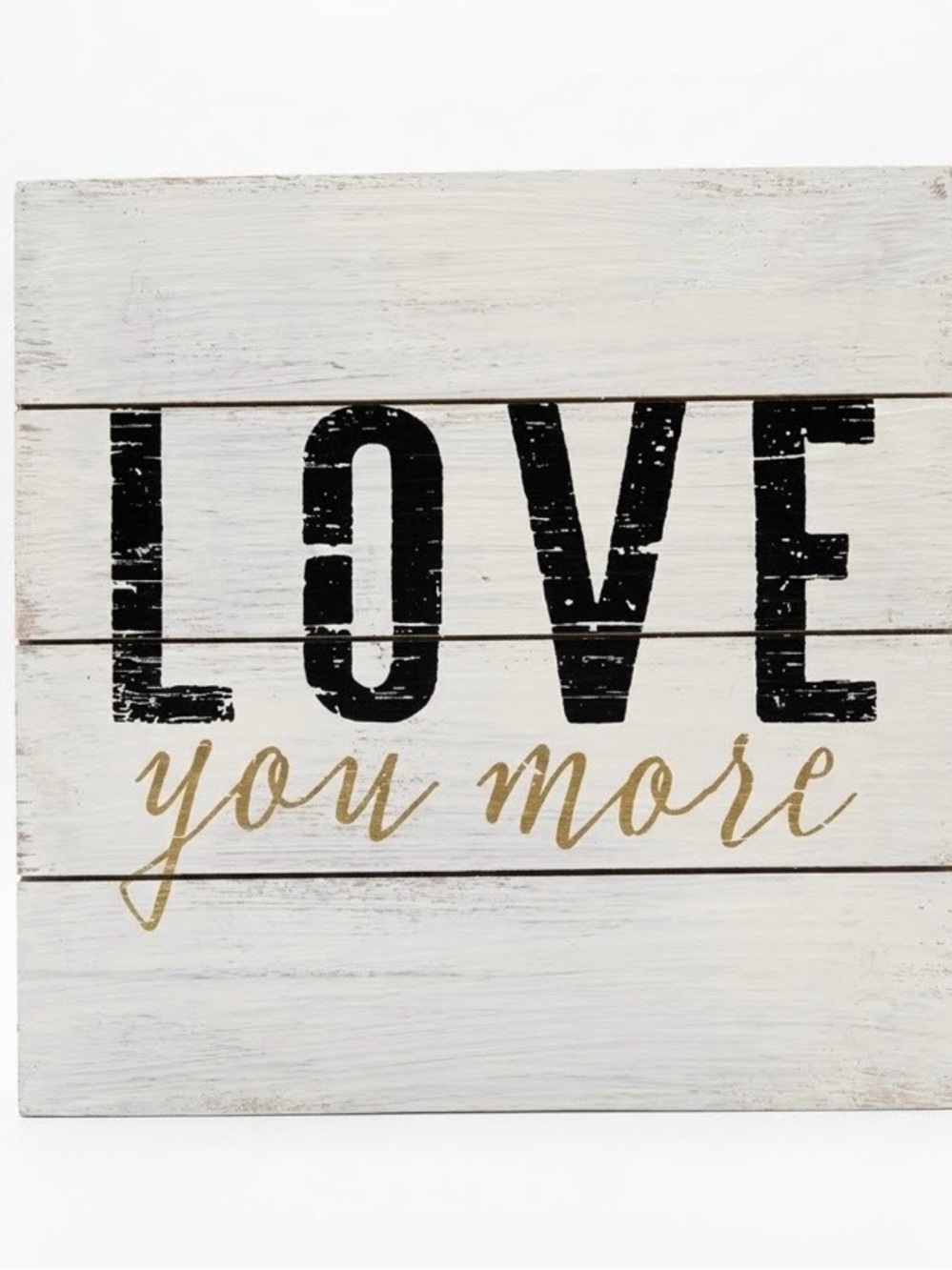 🏡Like New Love You More Wall Decor - Black and Gold 12” X 12” Like New